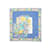 Blauer und mehrfarbiger Gucci-Leinenschal mit Blumendruck  ref.1135515