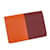 Orangefarbenes Hermès-Manhattan-Kartenetui Leder  ref.1135644