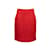 Autre Marque Vintage Red Chanel Boutique Tweed Pencil Skirt Size S  ref.1135667