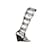 Sandales compensées gladiateur hautes aux genoux Chanel noires Taille 37 Cuir  ref.1135679