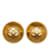 Boucles d'oreilles à clip Chanel CC dorées Plaqué or  ref.1135682