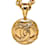 Goldene Chanel CC-Halskette mit rundem Anhänger Gelbes Gold  ref.1135683