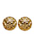 Gold Chanel CC Quilted Clip On Earrings Golden Gold-plated  ref.1135691