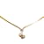 Collar con colgante de logotipo Dior dorado Metal  ref.1135694