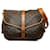 Monogramma Saumur marrone Louis Vuitton 35 Tessuto Crossbody Bag Pelle  ref.1135711