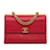 Petit cartable à rabat Coco Luxe rouge Chanel Cuir  ref.1135740