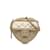 Ouro Chanel Mini CC em Love Heart Crossbody Dourado Couro  ref.1135751