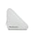 Embrague Triangular Balenciaga Blanco Cuero  ref.1135770