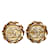 Boucles d'oreilles à clip en strass Chanel CC dorées  ref.1135796