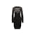 Robe à motifs en tricot métallisé Roberto Cavalli noir et or taille EU 44 Synthétique  ref.1135801