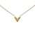 Gold Louis Vuitton Essential V Necklace Golden Yellow gold  ref.1135817