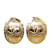 Pendientes de clip Chanel CC dorados Chapado en oro  ref.1135859