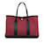 Hermès Red Hermes Toile Garden Party 36 Tote bag Leather  ref.1135882