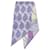 Hermès Purple Hermes Printed Twilly Silk Scarf Scarves  ref.1135927