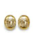Gold Chanel CC Clip On Earrings Golden Gold-plated  ref.1136046