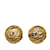Gold Chanel CC Clip On Earrings Golden Gold-plated  ref.1136051