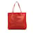 Double sens Hermès Rojo Hermes Clemence forrado Sens 36 Tote bag Roja Cuero  ref.1136136