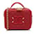 Vanity Bolso de tocador con filigrana CC de caviar pequeño de Chanel rojo Bolso satchel Roja Cuero  ref.1136143