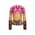 Mehrfarbiger, gemusterter Pullover mit V-Ausschnitt von Christian Dior, Größe FR 38 Mehrfarben Synthetisch  ref.1136153
