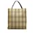 Brown Burberry House Check Tote Leather  ref.1136191