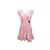 Pink & Rot LoveShackFancy Minikleid mit Blumendruck, Größe S Synthetisch  ref.1136271