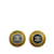 Pendientes de clip Chanel CC dorados Chapado en oro  ref.1136344