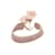 Pulsera rosa tejida con adornos de cristal de Christian Dior  ref.1136370