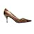 Gold Prada Pointed-Toe Patent Pumps Size 38 Golden Leather  ref.1136374