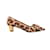 Zapatos de tacón con estampado animal Prada Ponyhair marrón y tostado Tamaño 36.5 Castaño Becerro  ref.1136402