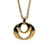 Collar con colgante de logotipo Dior dorado Oro amarillo  ref.1136466