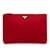 Red Prada Tessuto Soft Zip Clutch Cloth  ref.1136488