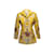 Oscar de la Renta amarelo e multicolorido 2003 Jaqueta bordada tamanho EUA 4 Sintético  ref.1136560