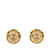 Goldene Chanel CC-Ohrclips Metall  ref.1136566