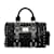 Black Versace Patent Snap Out Of It Handbag Leather  ref.1136645