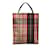 Red Burberry Canvas Tote Leather  ref.1136870
