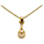 Goldene Dior-Halskette mit Strass-Anhänger  ref.1136878