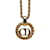 Collier pendentif logo CD Dior doré Or jaune  ref.1136879
