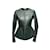 Céline Dark Green Celine Leather Peplum Jacket Size FR 38  ref.1136901