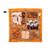 Orangefarbener und mehrfarbiger Gucci-Seidenschal mit abstraktem Print  ref.1136911