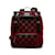 Red Gucci GG Velvet Double Buckle Backpack Leather  ref.1137028