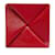 Hermès Portamonete rosso Hermes Zoulou Pelle  ref.1137169