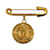Broche de fantasia de medalhão Chanel CC em ouro Dourado Ouro amarelo  ref.1137195