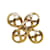 Gold Chanel CC Cross Brooch Golden Metal  ref.1137265