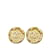 Goldene Chanel CC-Ohrclips Metall  ref.1137365
