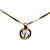Gold Dior Gold-Tone Pendant Necklace Golden Yellow gold  ref.1137368