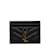 Black Saint Laurent Cassandre Matelasse Card Holder Leather  ref.1137370