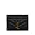 Black Saint Laurent Cassandre Matelasse Card Holder Cuir Noir  ref.1137370