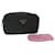 Prada pouch nylon 2Set Black Pink Auth ac2474  ref.1137696