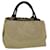 BURBERRY Nova Check Hand Bag Nylon Beige Auth bs9792  ref.1137712