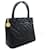 CHANEL Gold Medallion Caviar Shoulder Bag Grand Shopping Tote Black Leather  ref.1137758